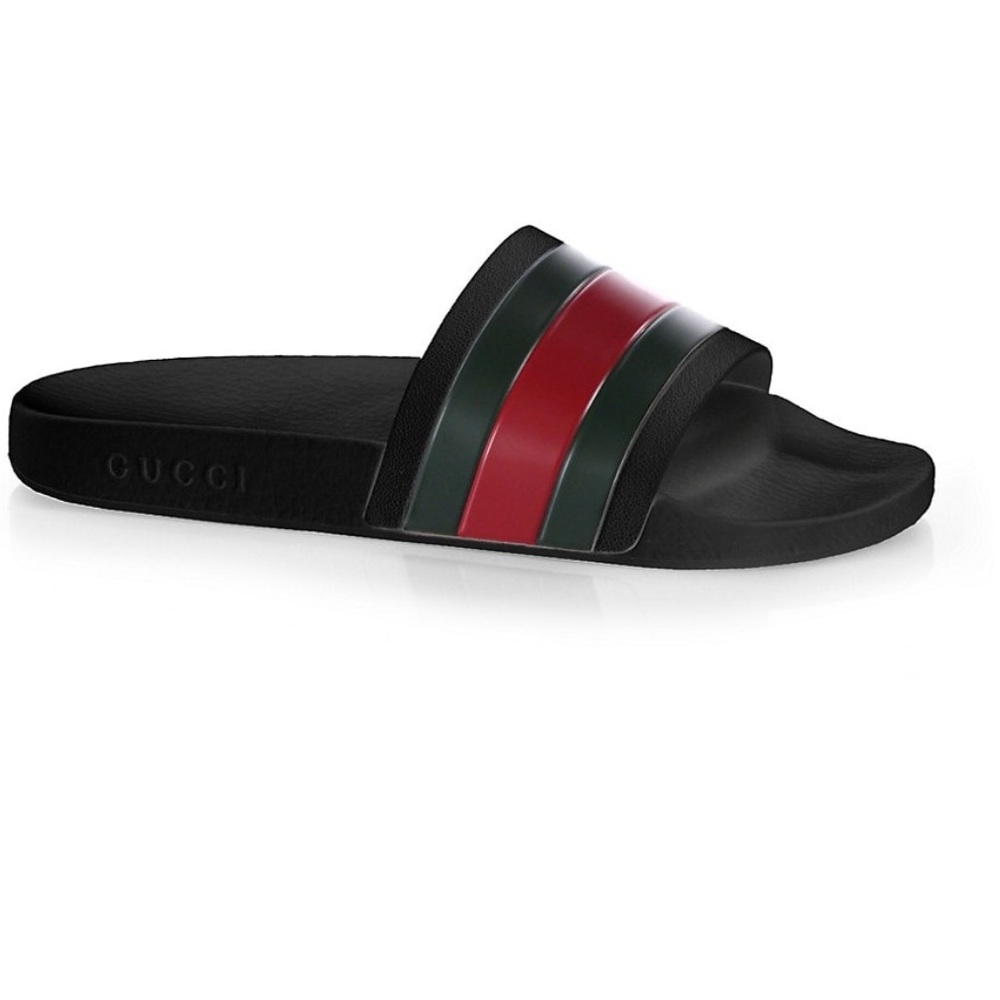 Gucci Rubber Slide Sandals Size 12
